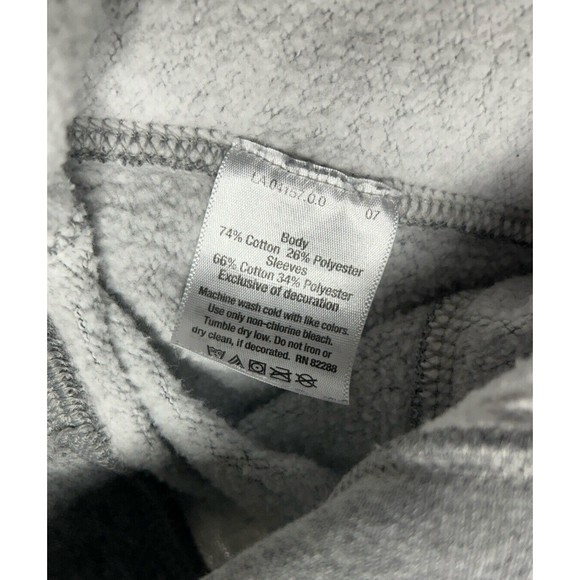 Y2K Russell Athletic Premium Fleece Two-tone Gray Crewneck Sweatshirt Size Large - Picture 5 of 9